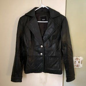 Black Leather Jacket, Mossimo, Vintage 90s
